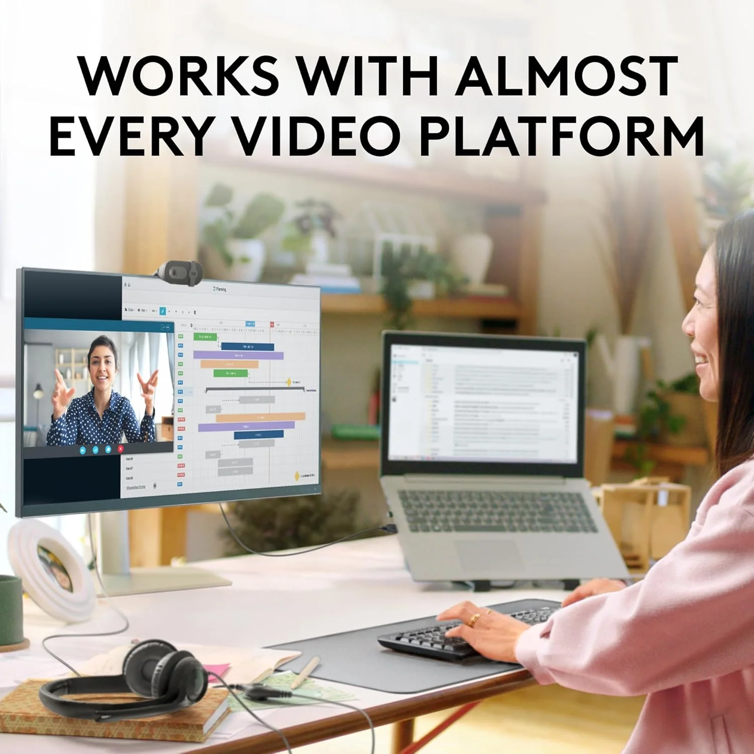 Logitech Brio 101 Full HD 1080p, Webcam for Meetings, Streaming and Video Calls on PC and Laptops - Image 3