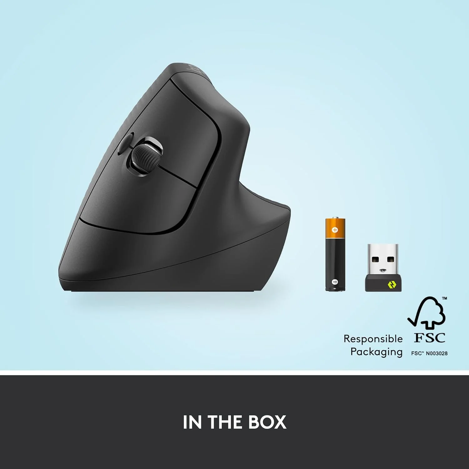 Logitech Lift Vertical Ergonomic Wireless Mouse for PC and Mac - Image 7