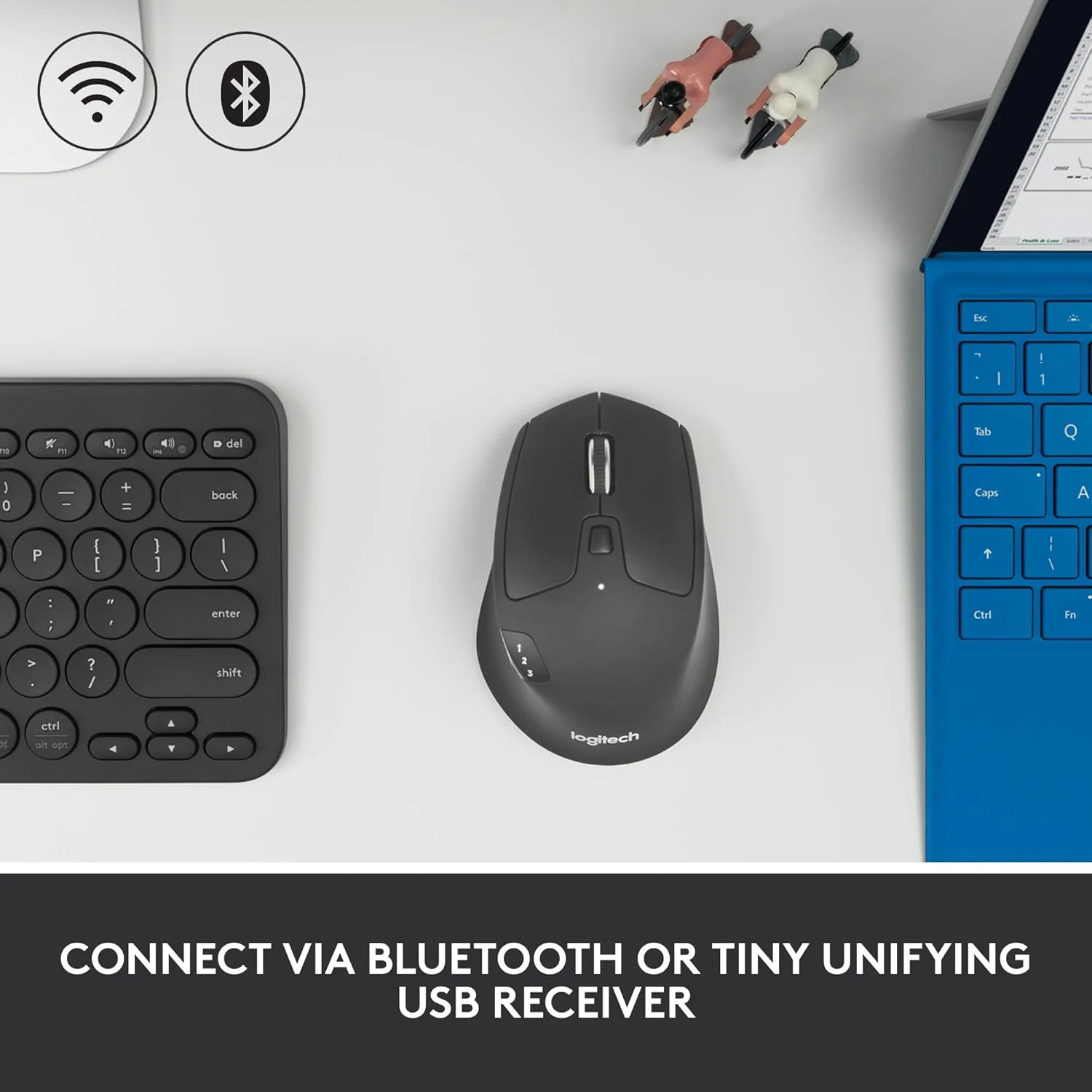 Logitech M720 Triathlon Wireless, Multi-Device Mouse for PC, Mac and Laptops - Image 4
