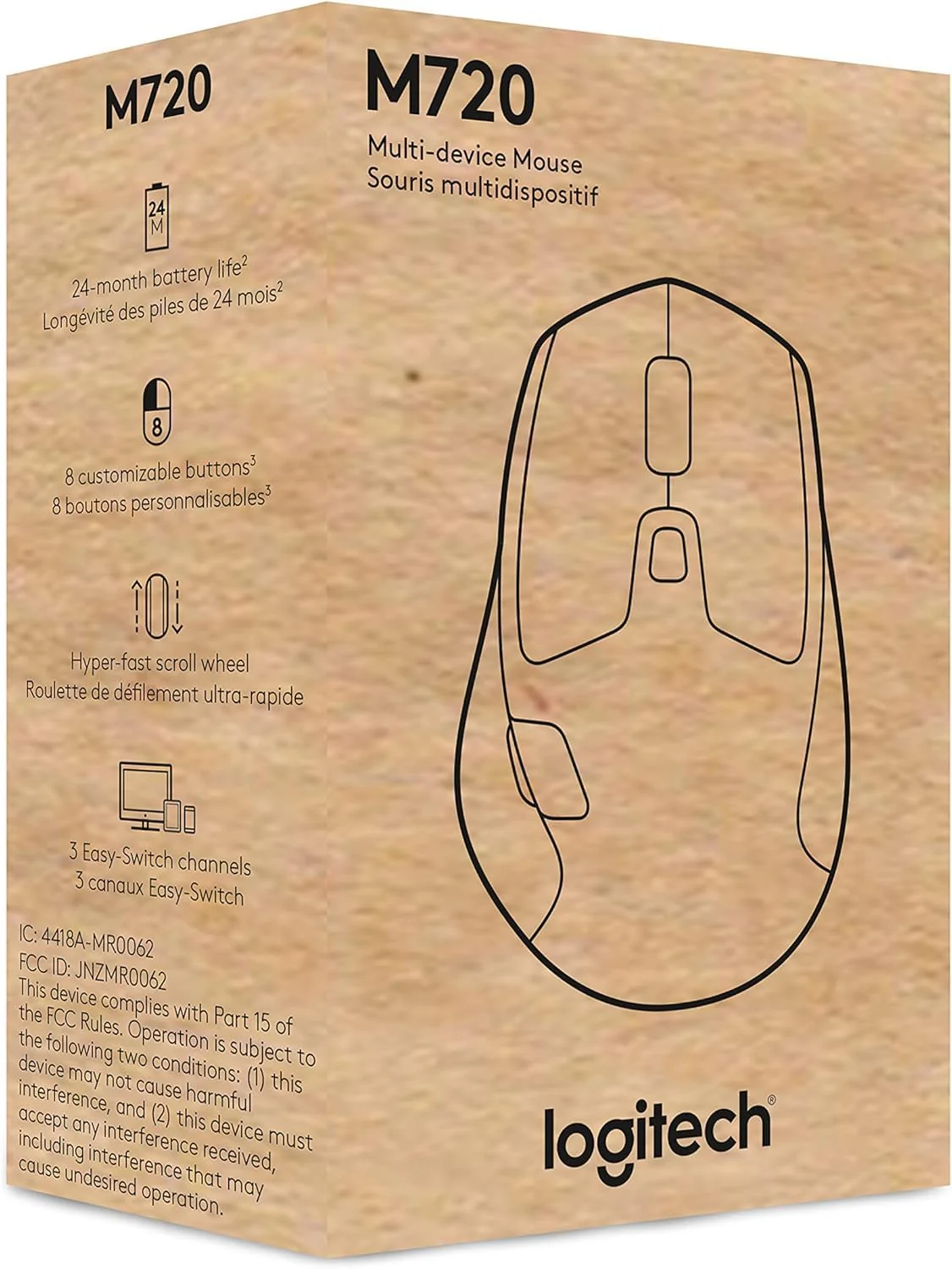 Logitech M720 Triathlon Wireless, Multi-Device Mouse for PC, Mac and Laptops - Image 7