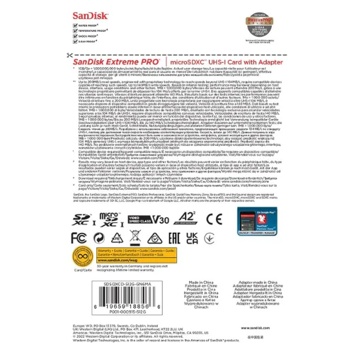 SanDisk Extreme PRO microSDXC UHS-I Memory Card with SD Adapter – U3, A2, C10, 4K UHD - Image 20