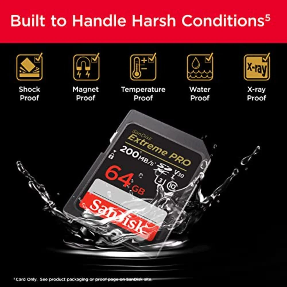 SanDisk Extreme PRO SDXC UHS-I SD Memory Card – U3, V30, C10, 4K UHD Compatible - Image 8